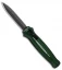 Piranha Rated-X D/A Dagger OTF Automatic Knife Green (3.5" Black)