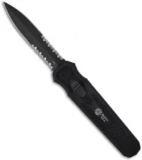 MOD Triton D/A Dagger OTF Automatic Knife James Bond (3.6" Black Serr) 45-8