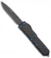 Microtech UTX-85 S/E OTF Automatic Knife CF w/ Blue Ti HW (3.125" Damascus)
