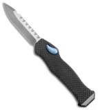 Heretic Knives Hydra OTF Automatic Knife Full Carbon Fiber w/ Blue Ti Cover