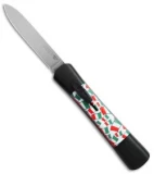 AKC Concord OTF Automatic Knife Italy Flag (3.25" Flat Satin)