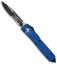 Microtech Ultratech S/E OTF Automatic Knife Blue CC (3.4" Black Serr) 121-2BL