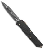 Marfione Custom Cypher D/E OTF Automatic Knife Black w/ Bronze HW (4" Fallout)