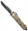 Microtech UTX-85 S/E OTF Automatic Knife Tan (3.125" Black Serr) 231-2TA