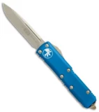 Microtech UTX-85 S/E OTF Automatic Knife Blue (3.125" Bronze) 231-13BL