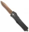 Marfione Custom Combat Troodon Recurve OTF Knife (Bronzed Razor Wire Damascus)