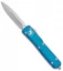 Microtech Ultratech D/E OTF Automatic Knife Blue CC (3.4" Stonewash) 122-10BL