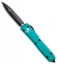 Microtech Ultratech D/E OTF Automatic Knife Turquoise CC (3.4" Black) 122-1TQ