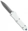Microtech Combat Troodon D/E OTF Automatic Knife White (3.8" Damascus) 142-16WH
