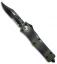 Microtech Combat Troodon Bowie OTF Automatic Knife (3.8" Green Camo Serr)