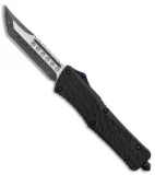 Marfione Custom Combat Troodon Hellhound OTF Knife CF/Ti (3.8" Spiro Damascus)