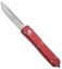 Microtech Ultratech T/E OTF Automatic Knife Red CC (3.4" Satin Serr)
