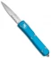 Microtech Ultratech Bayonet OTF Automatic Knife Turquoise CC (3.4" Satin Serr)