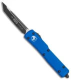 Microtech Blue UTX70 Tanto D/A OTF Automatic Knife (Two-Tone PLN) 149-1BL