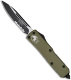 Microtech Green UTX-85 D/A OTF Automatic Knife (Black SER) 125-2GR