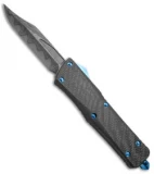 Marfione Custom Carbon Fiber Combat Troodon OTF Bowie Knife (Damascus)