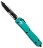 Microtech Ultratech S/E OTF Automatic Knife Turquoise CC (3.4" Black Serr)