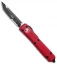 Microtech Ultratech T/E OTF Automatic Knife Red CC (3.4" Black Serr)