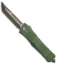 Marfione Custom Combat Troodon Hellhound Tanto OTF Knife OD Green (Bronze Apoc)