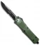 Microtech Combat Troodon S/E OTF Automatic Knife Green (3.8" Black Serr) 143-2OD