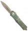 Microtech Combat Troodon D/E OTF Knife OD Green (3.8" Bronze) 142-13OD