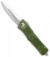 Microtech Combat Troodon OTF D/E Knife OD Green (3.8" Satin Full Serr) 142-6OD
