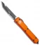 Microtech Ultratech T/E OTF Automatic Knife Tri-Grip Orange (3.4" Black Serr)