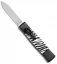 AKC Minion Concord OTF Automatic Knife Zebra (2.3" Satin Flat Grind)