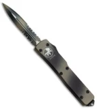 Microtech UTX-70 D/E OTF Automatic Knife (2.4" Tan Camo Serr) 147-2TC