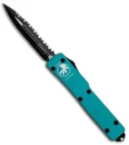 Microtech UTX-70 D/E OTF Automatic Knife Turquoise (2.4" Black Full Ser) 147-3TQ
