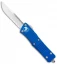Microtech Troodon S/E OTF Automatic Knife Blue (3" Satin Serr) 139-5BL