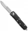 Microtech UTX-85 S/E OTF Automatic Knife Black (3.125" Satin Serr) 231-5