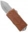 Microtech Exocet Dagger CA Legal OTF Automatic Knife Tan (1.9" Apocalyptic Serr)