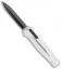 Piranha Rated-X D/A Dagger OTF Automatic Knife Silver (3.5" Black)
