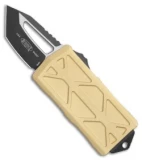 Microtech Exocet Tanto T/E CA Legal OTF Automatic Champagne Gold (1.9") 158-1CG