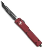 Microtech UTX-70 Tanto D/A Automatic OTF Knife Merlot (2.4" Two-Tone) 149-1MR