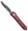 Microtech Ultratech S/E OTF Automatic Knife Merlot Red (3.4" Black Serr)