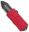 Microtech Exocet Dagger CA Legal OTF Automatic Red (1.9" Black Serr) 157-2 RD