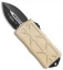 Microtech Exocet Dagger CA Legal OTF Champagne Gold (1.9" Black) 157-1CG