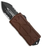 Microtech Exocet Dagger CA Legal OTF Automatic Knife Tan (1.9" Black Serr)