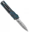 Brian Tighe Custom Small Twist Tighe Dagger OTF Blue Fat CF (2.75" Damasteel)