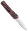 Brian Tighe Custom Small Twist Tighe Dagger OTF Red Fat CF (2.75" Satin)