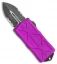 Microtech Exocet Dagger CA Legal OTF Automatic Violet (1.9" Black Serr) 157-2 VI