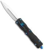 Marfione Custom Dirac OTF Automatic Knife Aluminum/Blue Ringed (3" Mirror)