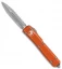 Microtech Ultratech D/E OTF Auto Knife Distressed Orange (3.4" BB/SW Full Serr)