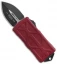 Microtech Exocet Dagger CA Legal OTF Automatic Knife Merlot Red (1.9" Black)