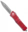 Microtech Combat Troodon D/E OTF Automatic Knife Red Distressed (3.8" SW)