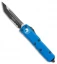 Microtech UTX-85 T/E OTF Automatic Knife Blue (3.125" Black Serr) 233-2 BL
