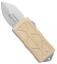 Microtech Exocet Dagger CA Legal OTF Automatic Knife Champagne (1.9" Stonewash)