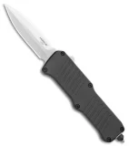 Hogue Mini Incursion D/E OTF Automatic Knife Black Aluminum (3" Tumble) 54070